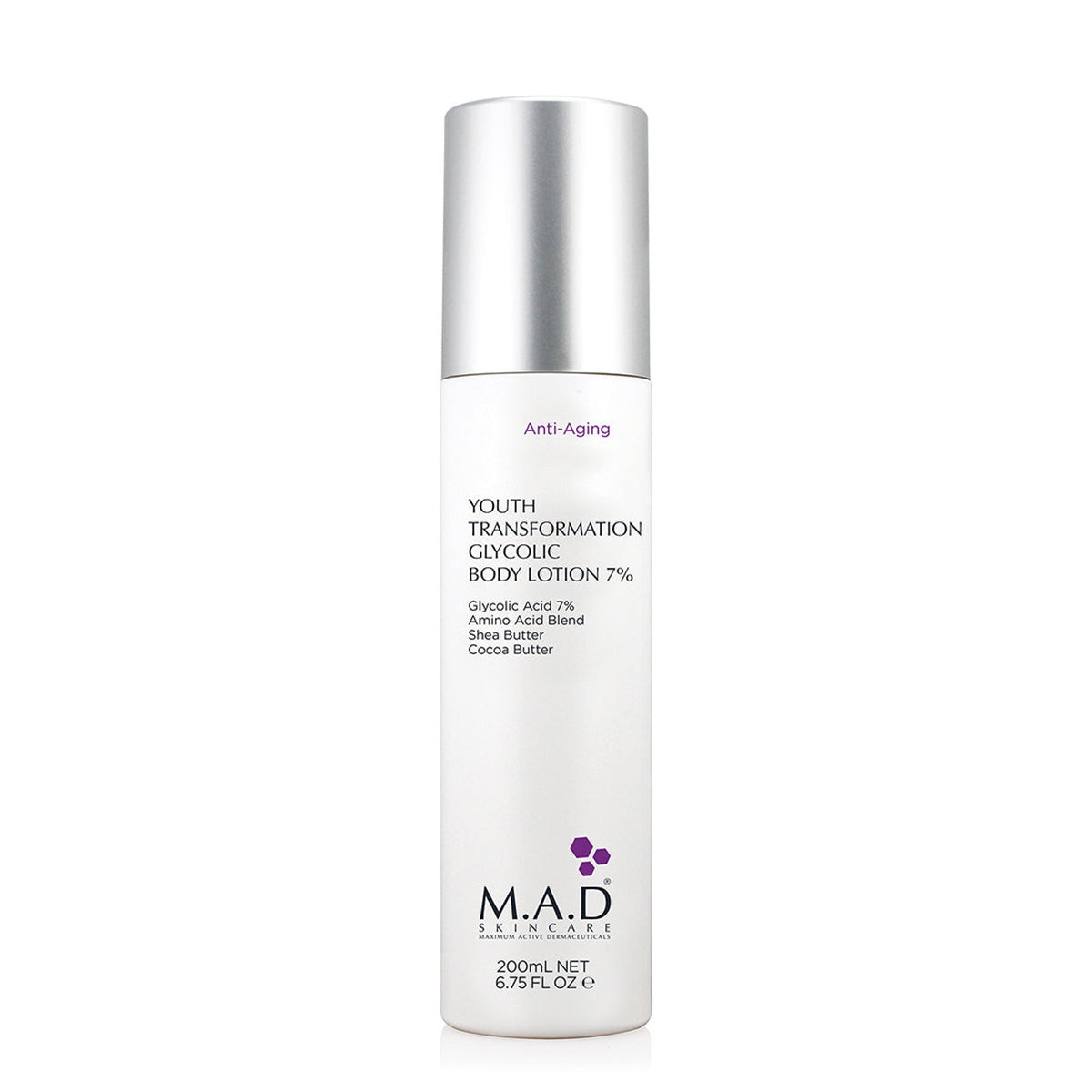 Youth Transformation Glycolic Body Lotion  7% by M.A.D. Skincare